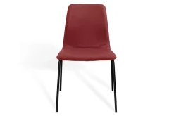 Stuhl Maverick Leder stapelbar rot