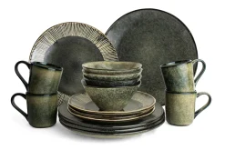 Suppenteller Dutch Rose grün D 23,5cm