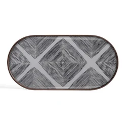 Tablett Notre Monde Squares länglich M