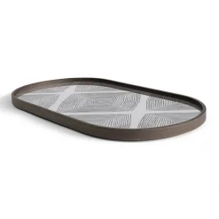 Tablett Notre Monde Squares länglich M