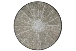 Tablett White Slice rund in braun grau D 92 cm