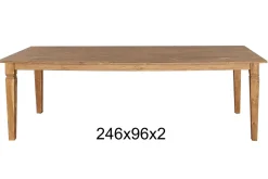 Teakholztisch "K" antik 246x96