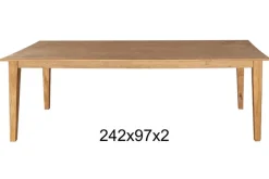 Teakholztisch "K" 242x97