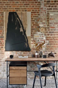 Teakholztisch Oscar Metall B 140 cm