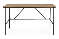 Teakholztisch Oscar Metall B 140 cm