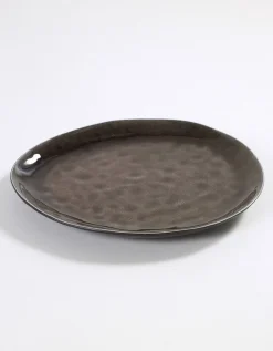 Teller Pure by Pascale Naessens oval gross braun