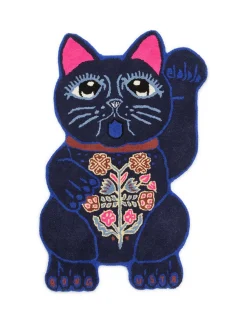 Teppich Lucky Cat blau