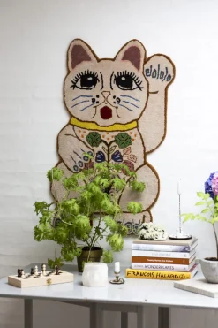 Teppich Lucky Cat creme
