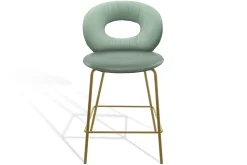 Thekenstuhl Alice Stoff grün