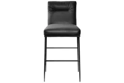 Thekenstuhl D-light Leder schwarz