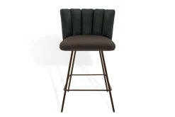 Thekenstuhl Gaia ohne Arm Cord grün