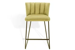 Thekenstuhl Gaia Stoff gelb