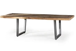 Tisch Wagoon Alteiche massiv Metallgestell