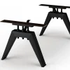 Tischbein Palermo Set Metall schwarz