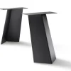 Tischbein Set Ari Stahl schwarz 60