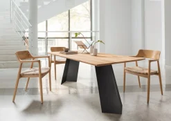 Tischbein Set Ari Stahl schwarz 60