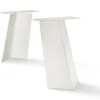 Tischbein Set Ari Stahl weiss 60