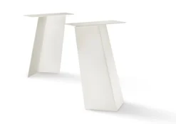 Tischbein Set Ari Stahl weiss 60