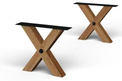 Tischbein Set Ydun X-Form lackiert