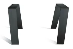 Tischbeine A Rohstahl geölt 2er Set