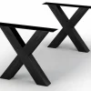 Tischbeine Bristol X-Form Set schwarz