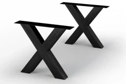 Tischbeine Bristol X-Form Set schwarz