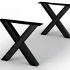 Tischbeine Riverside X-Form Set schwarz