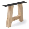 Tischgestell A Eiche massiv 2er Set
