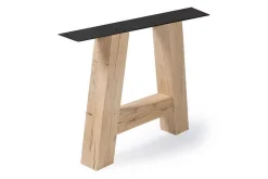 Tischgestell A Eiche massiv 2er Set