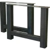 Tischgestell 2-er Set Eisen schwarz 90