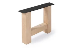Tischgestell H Eiche massiv 2er Set