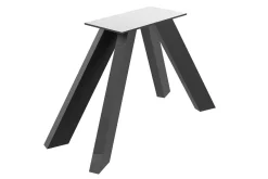 Tischgestell Mittelfuß Rohstahl schwarz 134