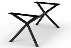 Tischgestell Nora X-Form schwarz