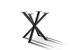 Tischgestell Spider 5x5 rund Metall schwarz matt