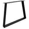 Tischgestell Trapez Metall schwarz 2er Set