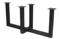 Tischgestell "U" lang kurz Stahl B 180 cm