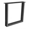 Tischgestell U Metall schwarz 2er Set