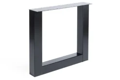 Tischgestell U Metall schwarz 2er Set