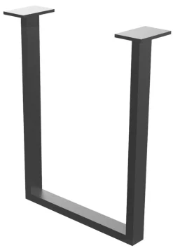 Tischgestell U-Profil fein schwarz