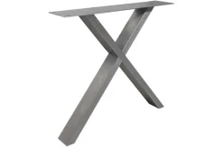 Tischgestell X Edelstahl 2er Set