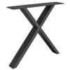 Tischgestell X Metall schwarz 2er Set