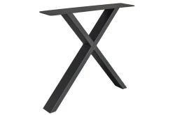 Tischgestell X Metall schwarz 2er Set