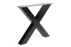 Tischgestell X Metall schwarz 2er Set