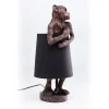 Tischlampe Affe braun schwarz