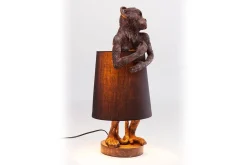 Tischlampe Affe braun schwarz