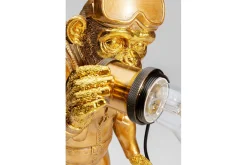 Tischlampe Affe Taucher gold