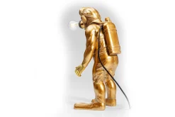 Tischlampe Affe Taucher gold