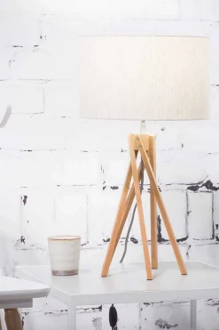 Tischlampe Kilimanjaro Bambus Textil natur