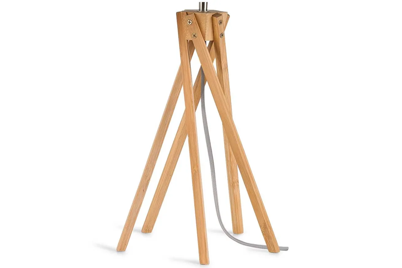 Tischlampe Kilimanjaro Bambus Textil grün