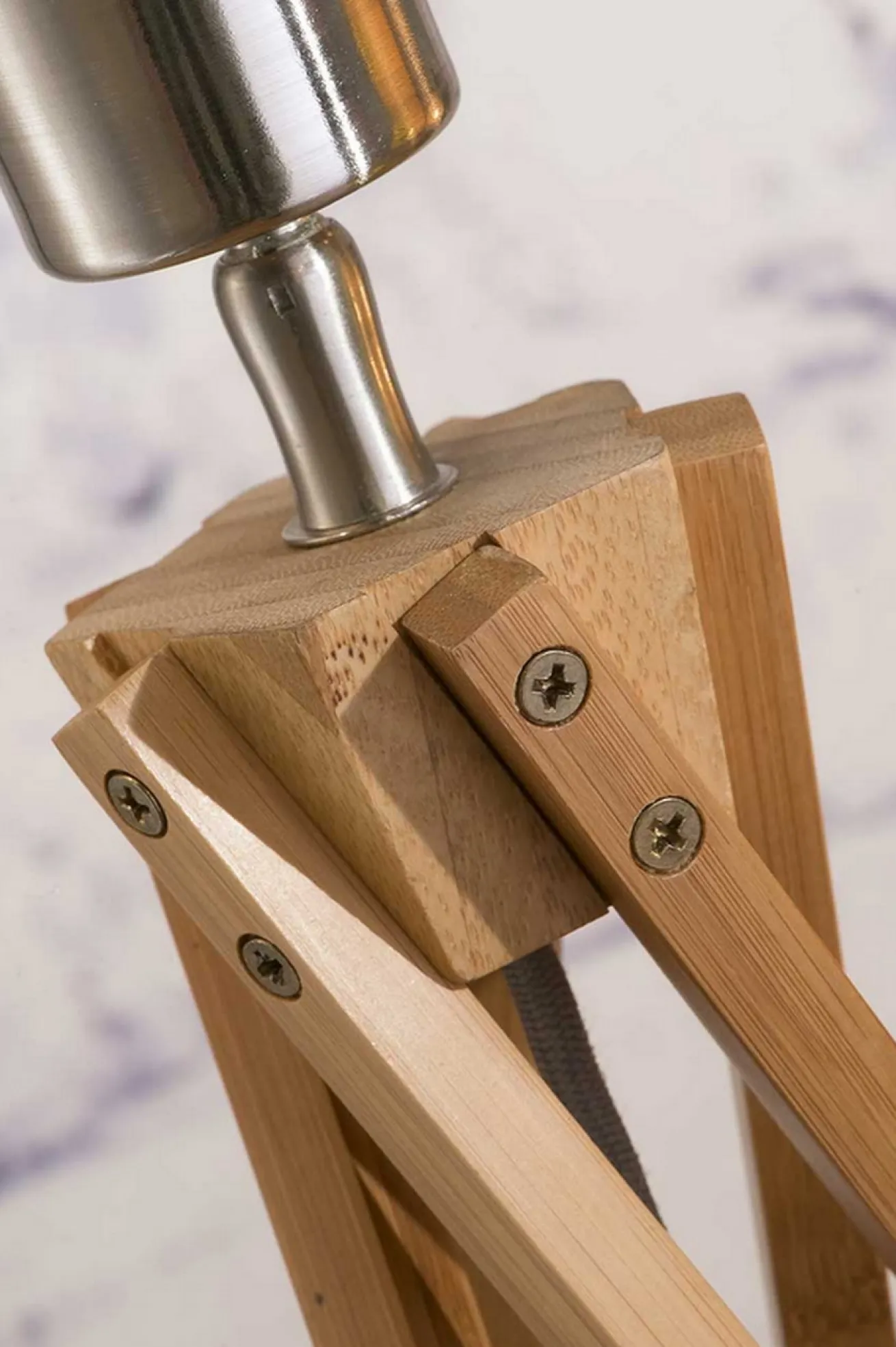 Tischlampe Kilimanjaro Bambus Textil grün